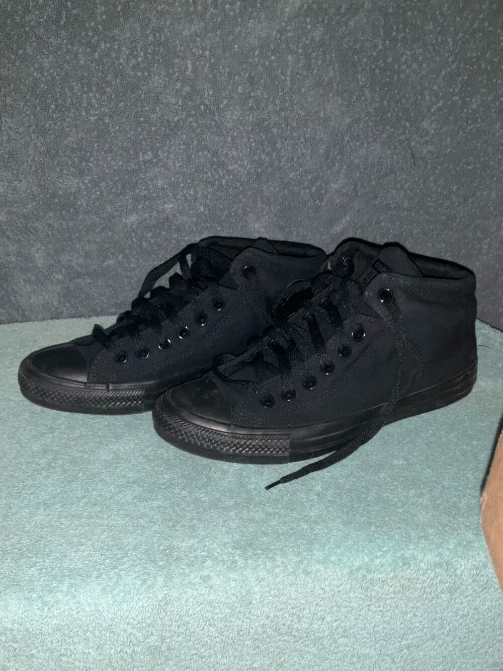 Men's Converse All Star Black Mid-Tops